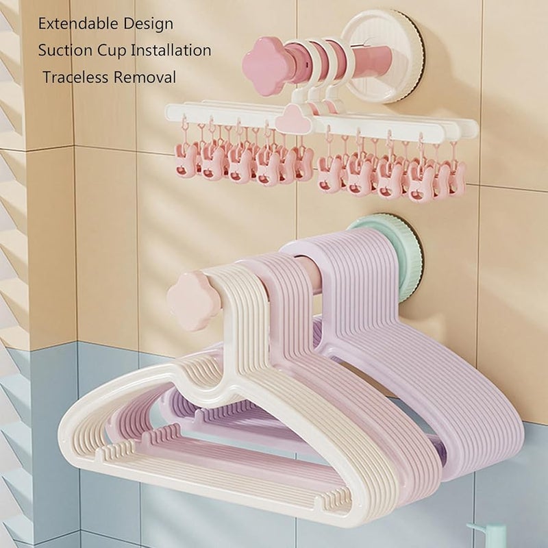 خطافات شفاطة بالبودرة الصفراء قوية اللصق مثبتة على الحائط للتخزين في الحمام والمطبخ - Image 5