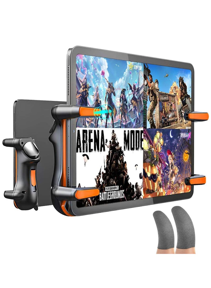 General PUBG Controller for ipad, Six Way Shooting, Maximum Electric 24 Consecutive Strikes, 6/12/18/24 Taps, iPad/Tablet, Gaming Pad, High Sensitivity, High Precision, Shooting ons (Orange)  - Image 1