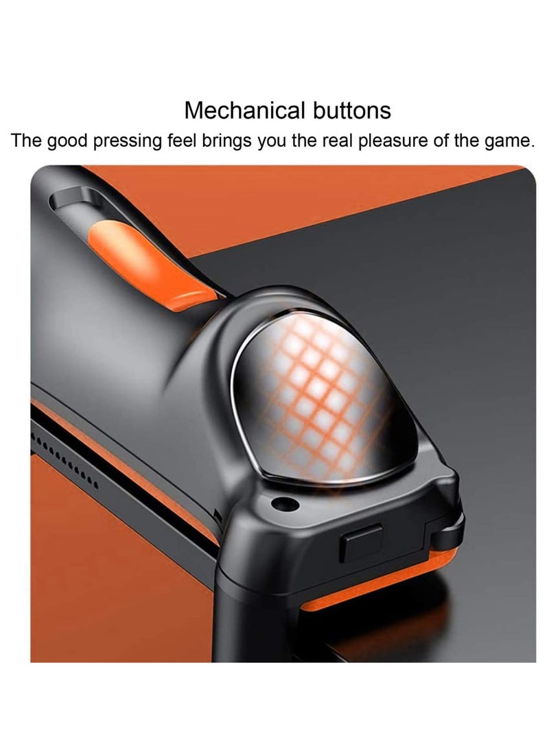General PUBG Controller for ipad, Six Way Shooting, Maximum Electric 24 Consecutive Strikes, 6/12/18/24 Taps, iPad/Tablet, Gaming Pad, High Sensitivity, High Precision, Shooting ons (Orange)  - Image 5