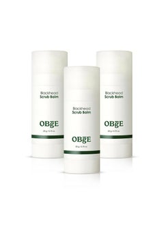 OBgE Blackhead Scrub Balm (0.7Oz) Pack Of 3 Moisturizing Scrub Stick For Blackhead Removal Pore Minimizing Gentle Exfoliation & Moisturization. Tea Tree Green Tea & Heartleaf  - Image 1