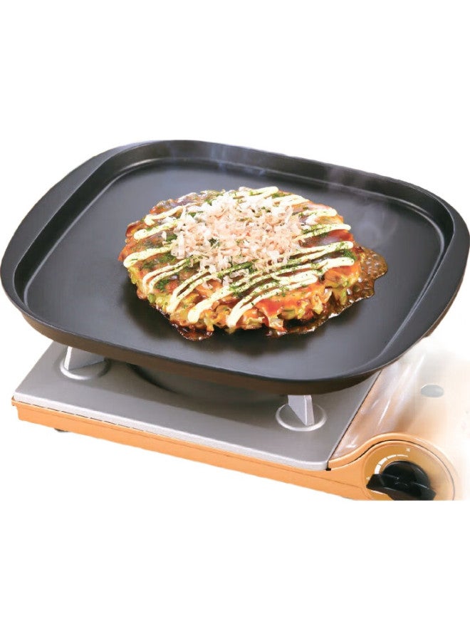 Iwatani Portable Outdoor Gas Grill Plate For Home Use, Teppanyaki Griddle, Gas Burner Grill Pan Zk-08 - Image 1