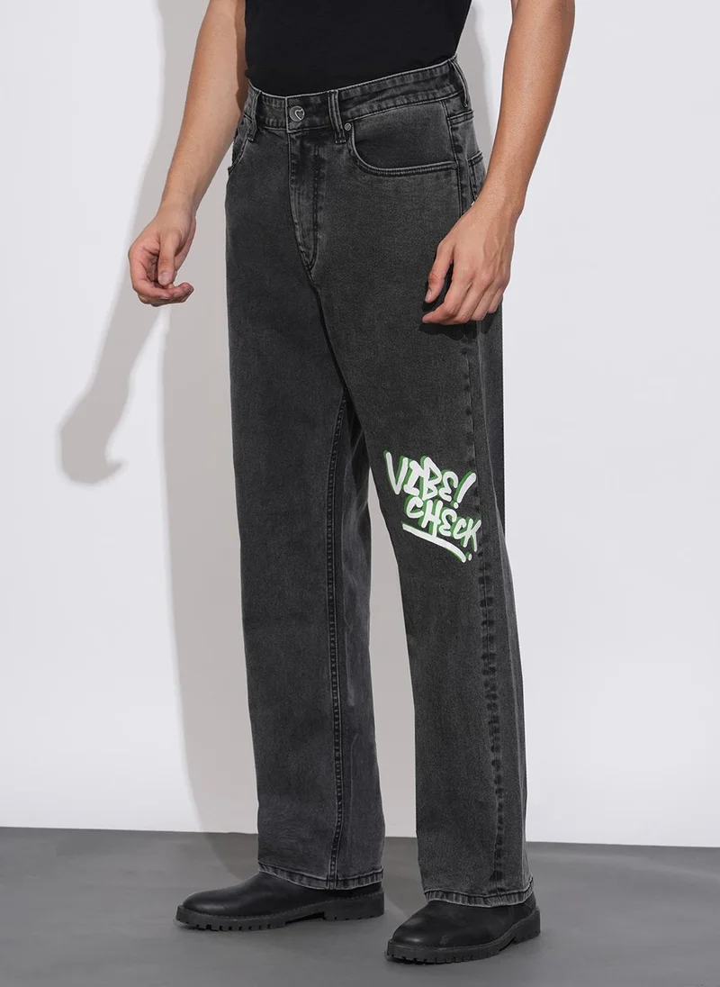بيينغ هيومان Men Regular Fit Mid-Rise Light Fade Stretchable Jeans