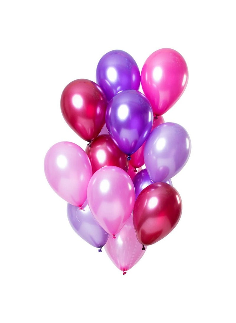 Folat Merry Berry Balloons Pink Purple Metallic 30 cm 15-pack - Image 1