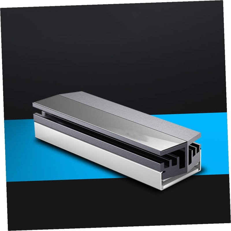 مشتت حرارة من الألومنيوم M2 2280 للوحة التخزين من نوع SSD، مخصص لأجهزة الكمبيوتر الداخلية ومحطات العمل والألعاب، باللون الفضي الرمادي - Image 5