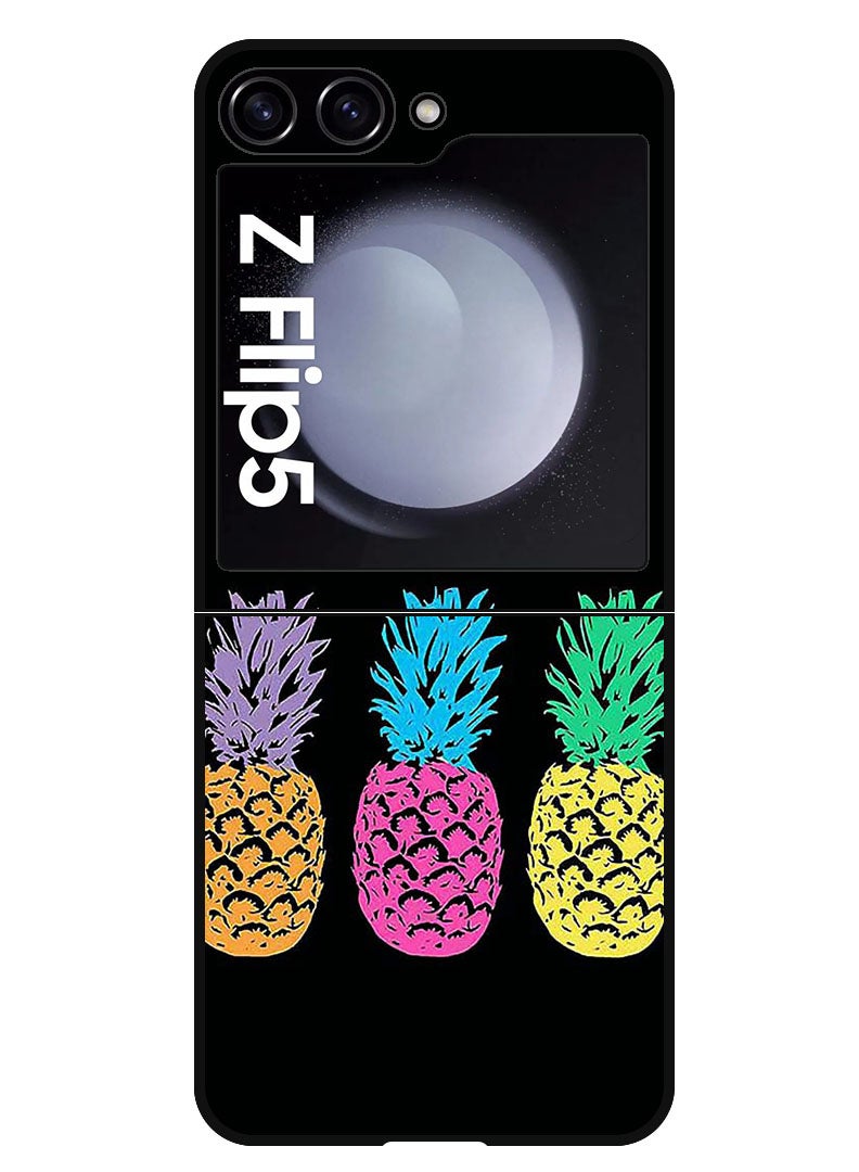 Theodor Protective Case Anti Scratch Shock Proof Bumper Cover For Samsung Galaxy Z Flip 5 Pineapples 1 - Image 1