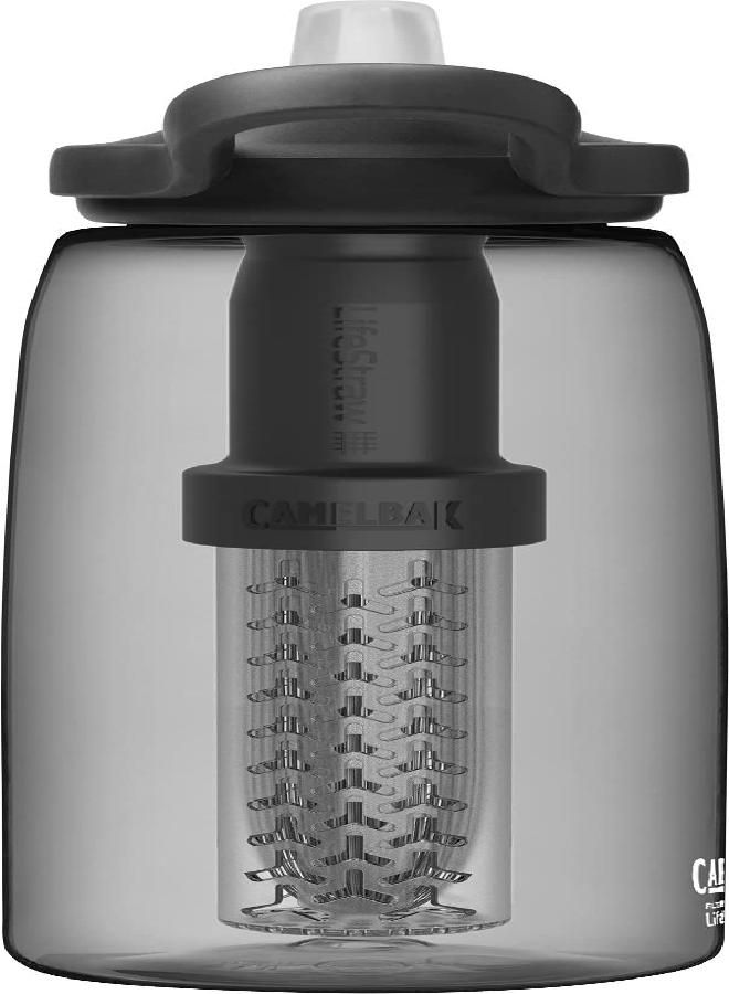 CAMELBAK Eddy+ Water Filter Water Bottle By Lifestraw Integrated 2-Stage Filter Straw - For Hiking, Backpacking, Travel, And Emergency Preparedness - 32 Oz Tritan Renew, Charcoal  - Image 4