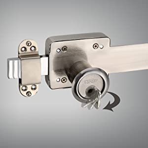 SARDAR 3 Turn Lock| 3 chaal| for Main Door| Iron Door Lock with Keys| 3 Action Inter Lock - Image 3