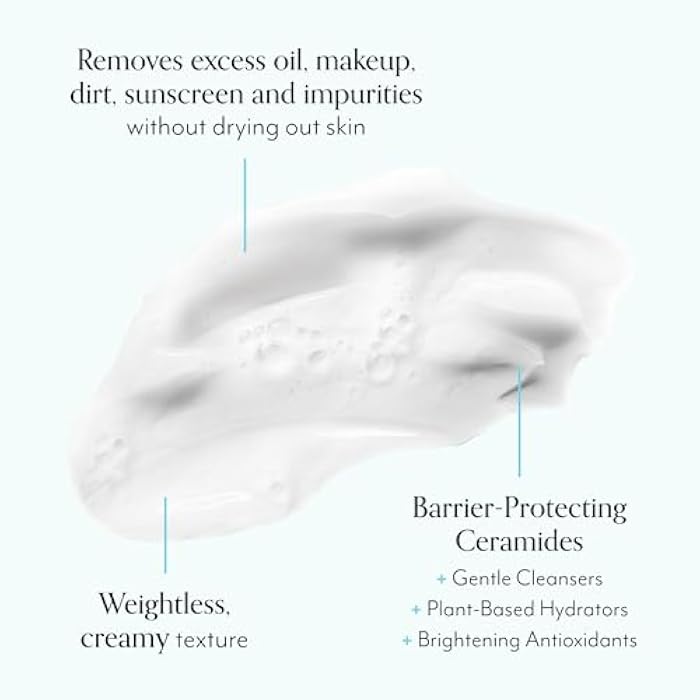 Bliss One & Done Daily Cream Facial Cleanser With Ceramides - Moisturizing Face Wash For Dry Skin - Cleanses & Removes Makeup in 1 Step- Clean, Vegan, Cruelty-Free, 6 Fl Oz - Image 2
