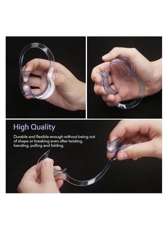 Generic 15-Pack Dental Cheek Retractor, Professional Autoclavable Mouth Opener Retractors, for Dentist, Teeth Whitening, Party, Mouthguard Challenge Game - Size M, Clear  - Image 3