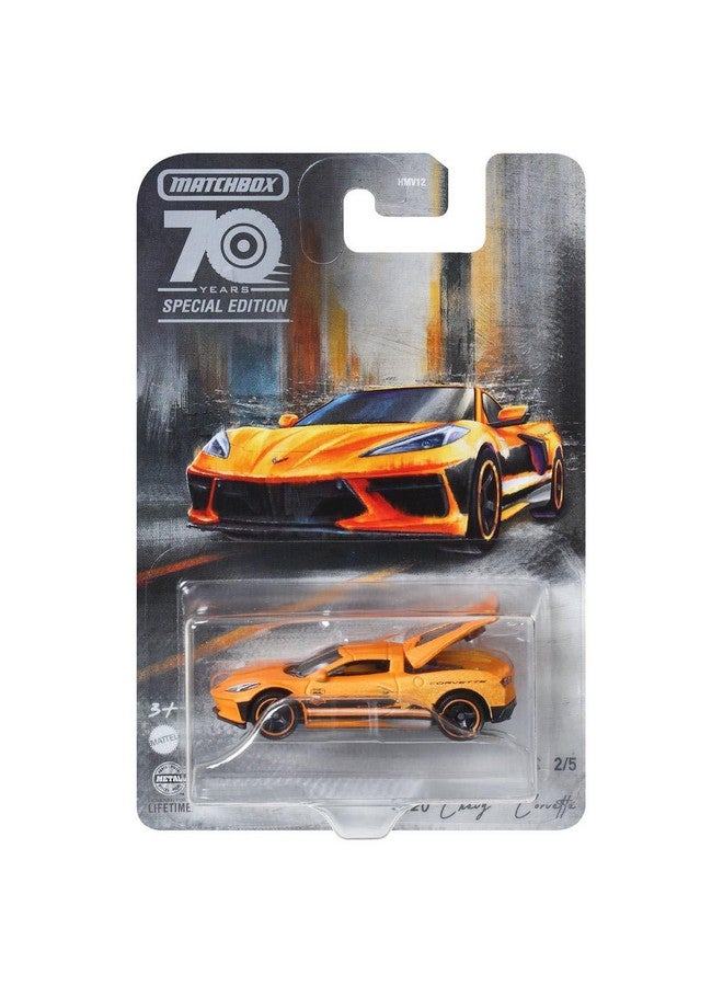 MATCHBOX مجموعة خاصة من 5 سيارات مصنوعة من المعدن بمناسبة الذكرى السبعين لماتش بوكس 2023 - الإصدار HMV12-956A - Image 3