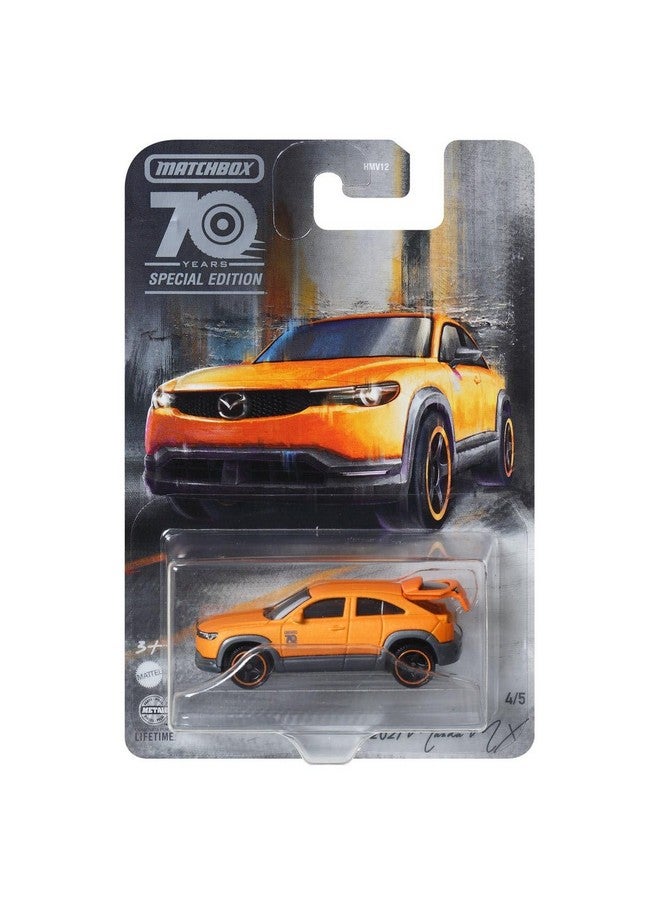 MATCHBOX مجموعة خاصة من 5 سيارات مصنوعة من المعدن بمناسبة الذكرى السبعين لماتش بوكس 2023 - الإصدار HMV12-956A - Image 5