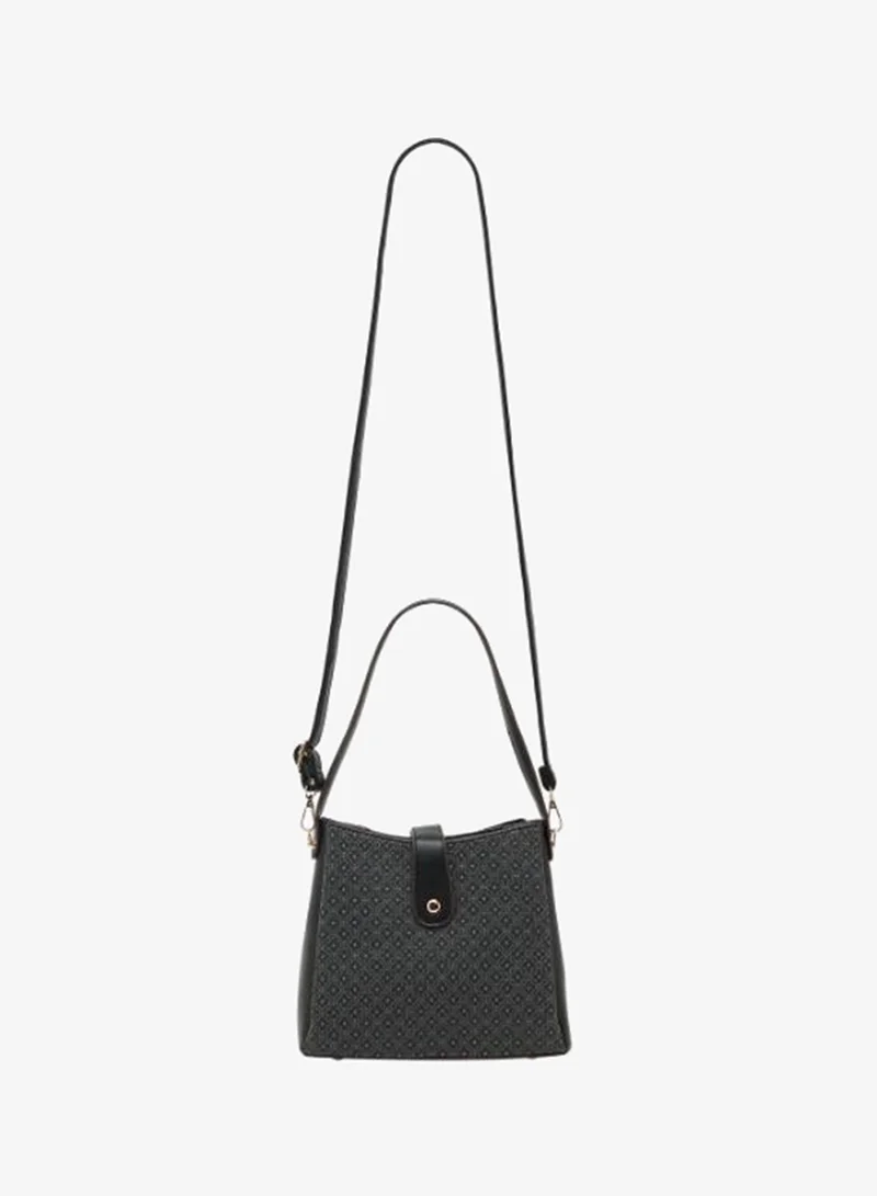 Sasha Sasha Geometric Print Tote Bag with Detachable Strap