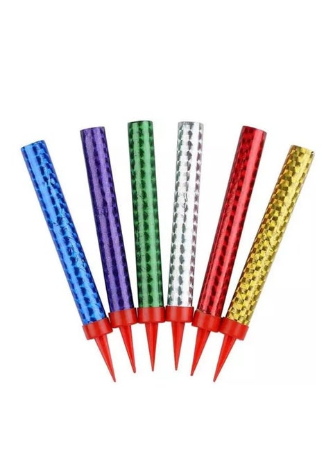 Colorful Sparkling Candles Pack of 6