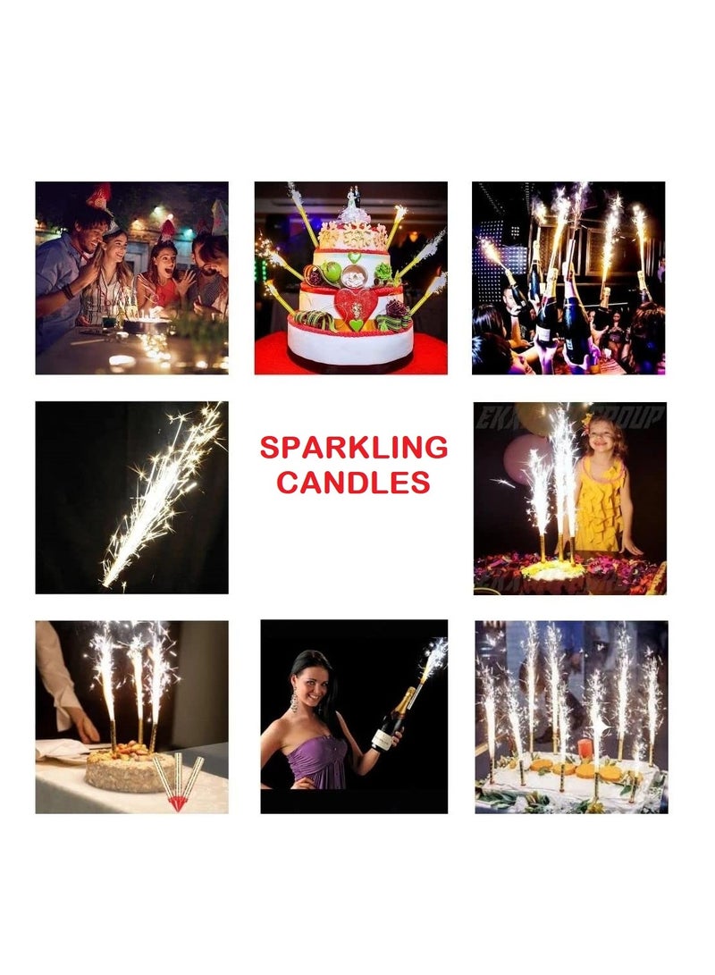 Colorful Sparkling Candles Pack of 6  - Image 3