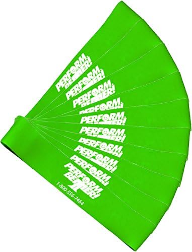 Perform Better Mini Exercise Bands 10 PCS Green Medium Resistance 9" x 2" - Image 2