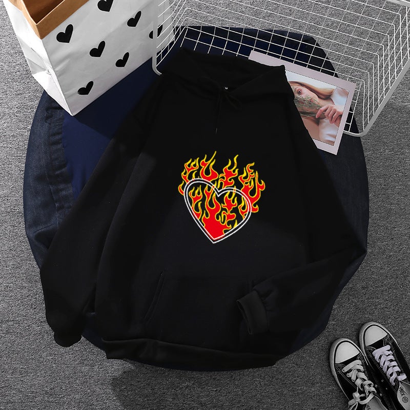Generic 2021 wish autumn European and American wind cross-border foreign trade loose support small batch LOGO printing a generation of hair Black  - Image 1