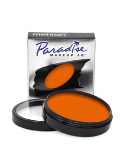 mehron Mehron Makeup Paradise Makeup AQ Pro Size | Stage & Screen, Face & Body Painting, Special FX, Beauty, Cosplay, and Halloween | Water Activated Face Paint & Body Paint 1.4 oz (40 g) (Orange)  - Image 1
