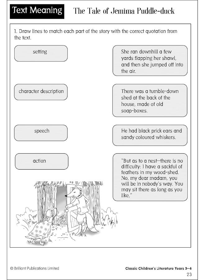 Developing Reading Comprehension Skills Years 3-4: Classic Children's Literature - Image 5