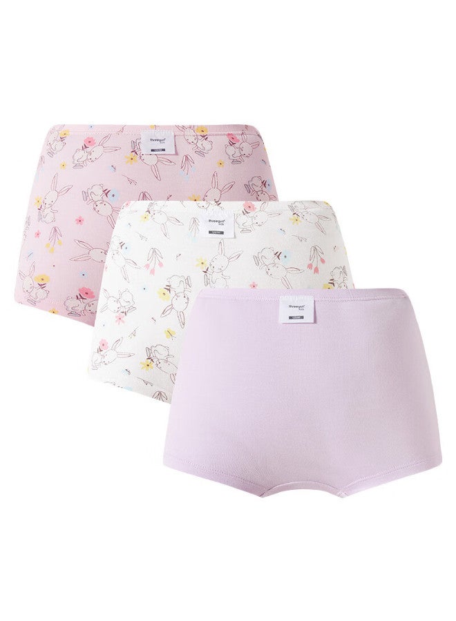 THREEGUN Sanqiang Children'S Modal Girls' Straight-Leg Pants (Pack Of Three) 59048B1, Little Rabbit, 140 - Image 3