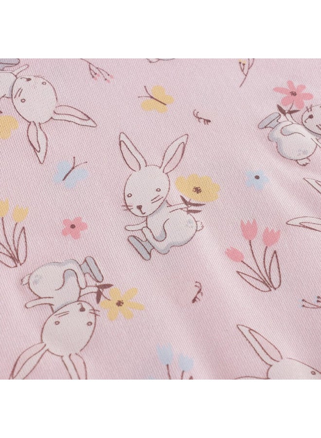 THREEGUN Sanqiang Children'S Modal Girls' Straight-Leg Pants (Pack Of Three) 59048B1, Little Rabbit, 140 - Image 5