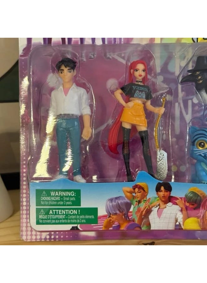 KPop Demon Hunters Figures Kpop Demon Hunters Action Figure Home Decor Desk Ornament For Hunters Fans 7 pcs set - Image 2