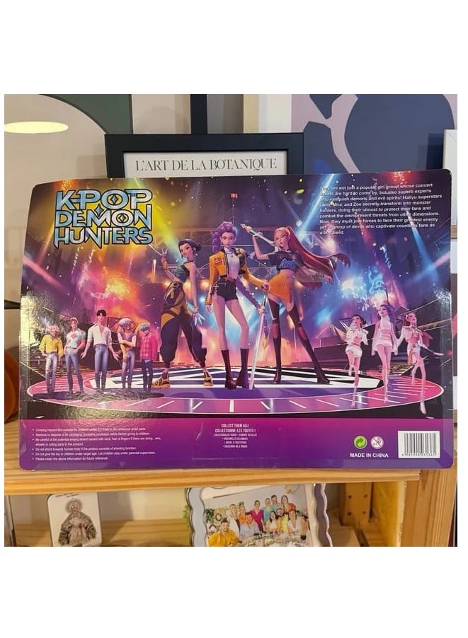 KPop Demon Hunters Figures Kpop Demon Hunters Action Figure Home Decor Desk Ornament For Hunters Fans 7 pcs set - Image 5