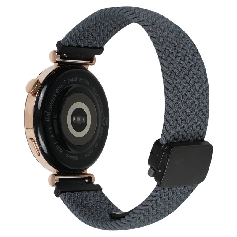 erorex For Amazfit Watch Gtr 4 22Mm Magnetic Buckle Braided Watch Band(Space Gray) - Image 2