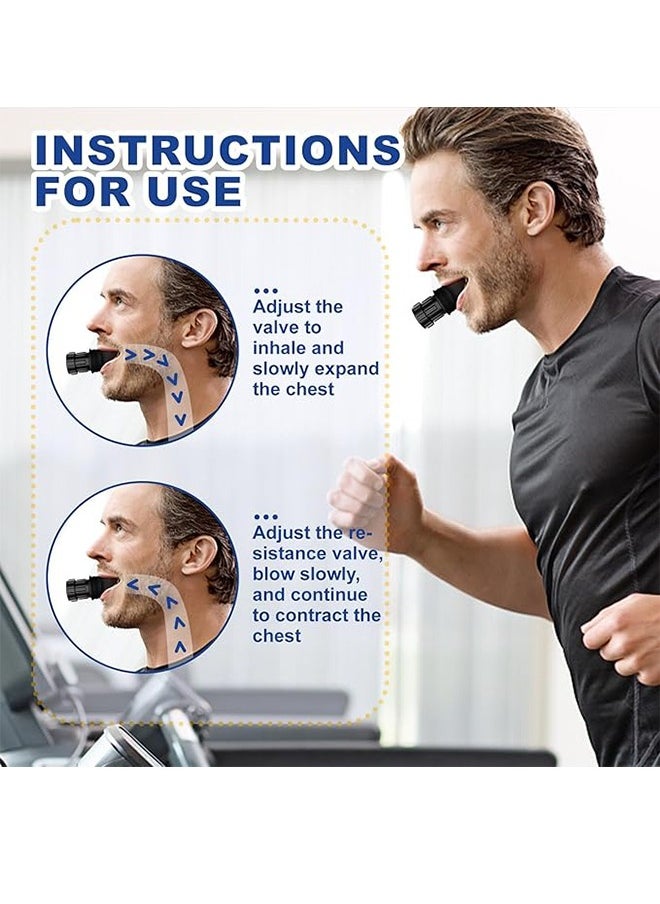 Generic Breathing Trainer, Portable Lung Trainer, Bsistance Trainer, For Oral And Muscle Training, Daily Fitness Training, Easy To Clean Design  - Image 3