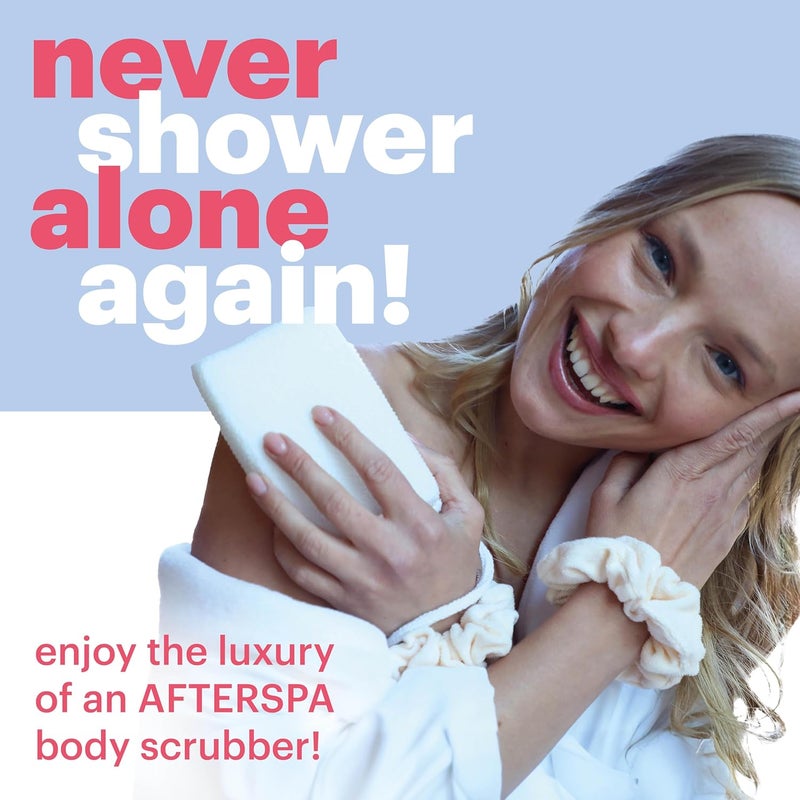 afterspa Scrubber Body Brush by Afterspa Bath Scrubber for Body Shower Brush Back Loofah Body Brush Exfoliator Vegan and Cruelty Free - Image 2