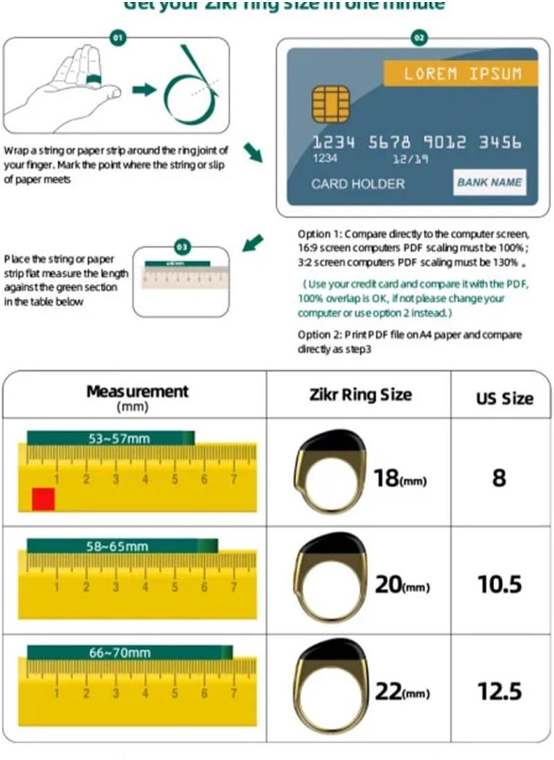 General - Smart Ring Health Tracker with No App Subscription, Smart Rings for Men Women Fitness Sleep Tracker - 5-7 Days Battery Life, Compatible with iOS & Android,Gold - Image 1