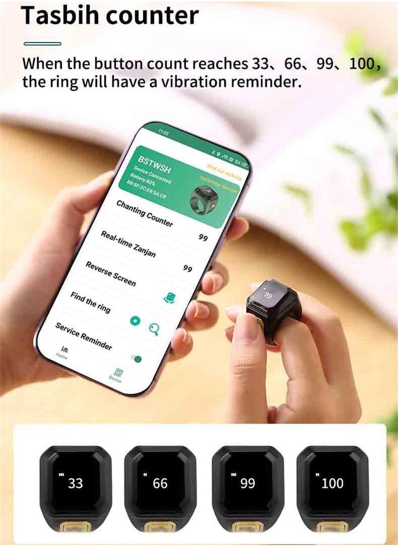 General - Smart Ring Health Tracker with No App Subscription, Smart Rings for Men Women Fitness Sleep Tracker - 5-7 Days Battery Life, Compatible with iOS & Android,Gold - Image 1