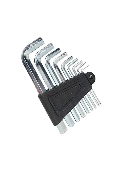 Generic S P 9pcs Hex Key Wrench Set Repair Tool Screwdriver Lengthen 152253456810  - Image 1