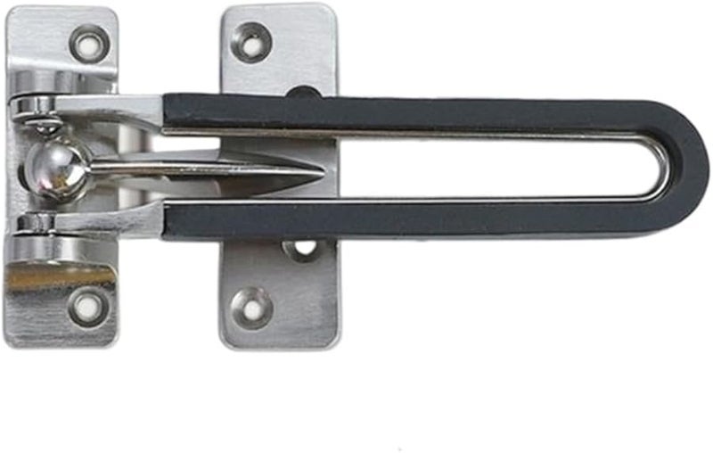 Simple Sliding Door Lock Security Interior Commercial Bright Chrome - Image 4