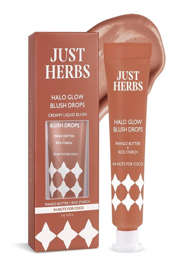 جاست هيربز أحمر خدود سائل كريمي خفيف الوزن من جست هيربس، بخلاصة زبدة المانجو ونشا الأرز، 10 مل (ناتس فور كوكو) - Image 1