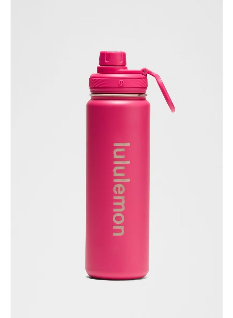 lululemonStainless steel sports vacuum insulated water bottle, suitable for holding water, iced tea, hot tea, etc., with a capacity of 710 milliliters - Image 1