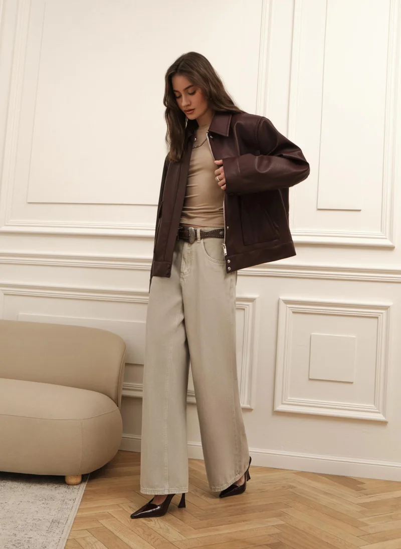 Lichi Loose-fitting mid-rise jeans