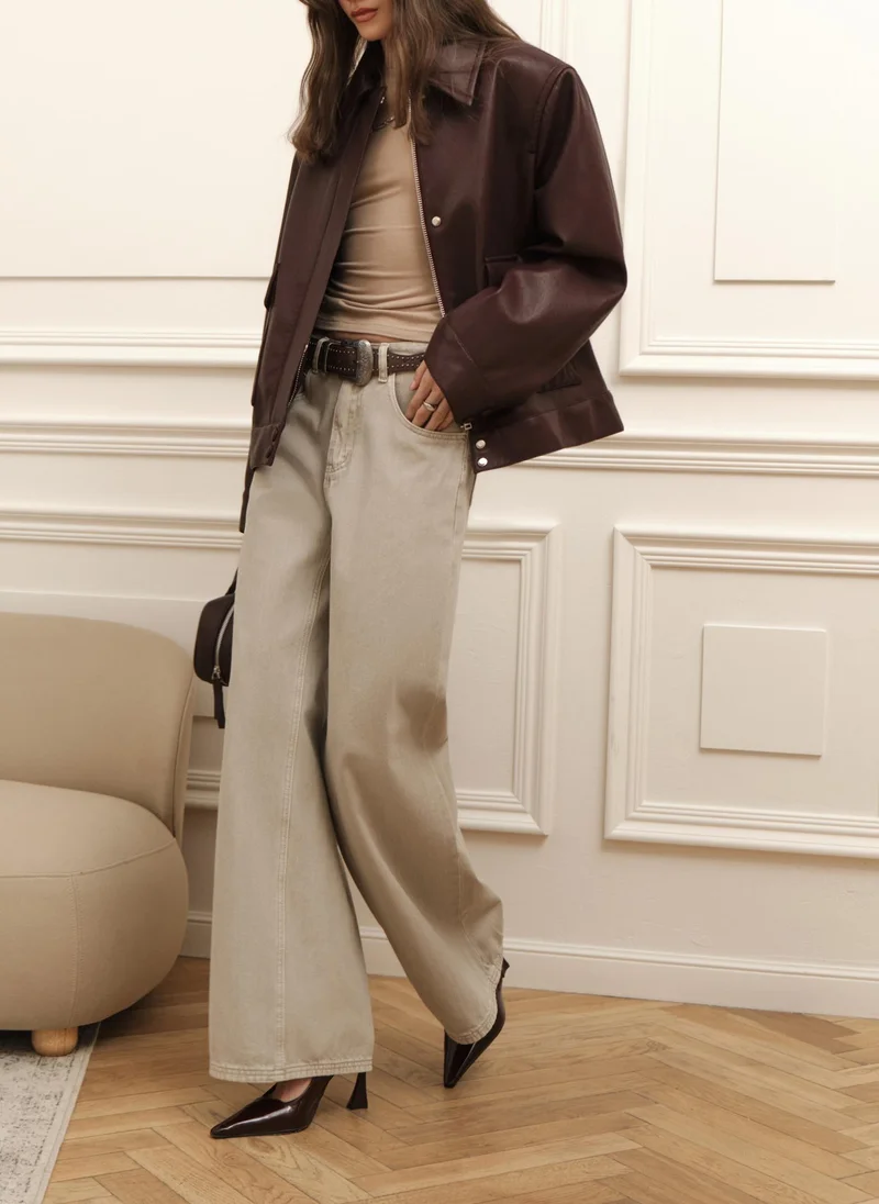 Lichi Loose-fitting mid-rise jeans