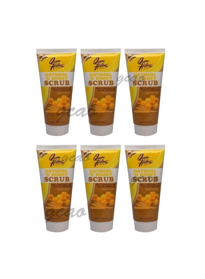 Queen Helene Oatmeal N Honey Facial Scrub 6oz. Tube (6 Pack)
