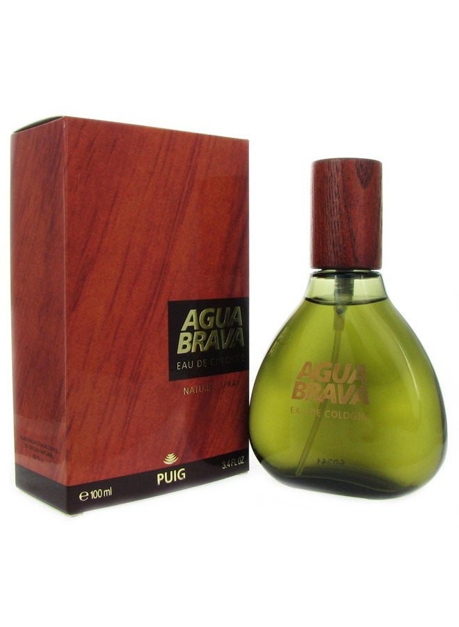 Agua Brava Eau de Cologne Spray for Men, 3.4 Ounce