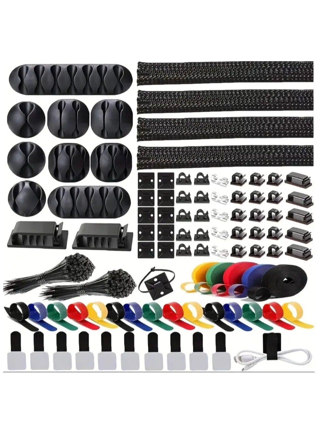 Shopegotradingfzllc 173 Pcs Cable Management Cable Organizer Kit