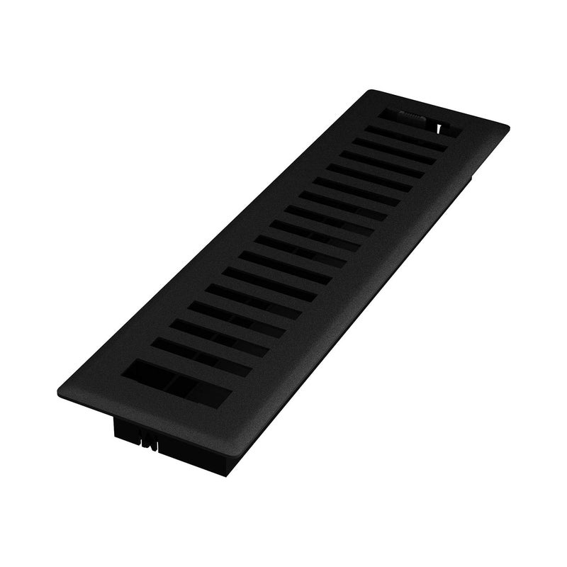 Imperial RG3437 Montezuma Decorative Floor Register 225 x 12Inch Black Iron
