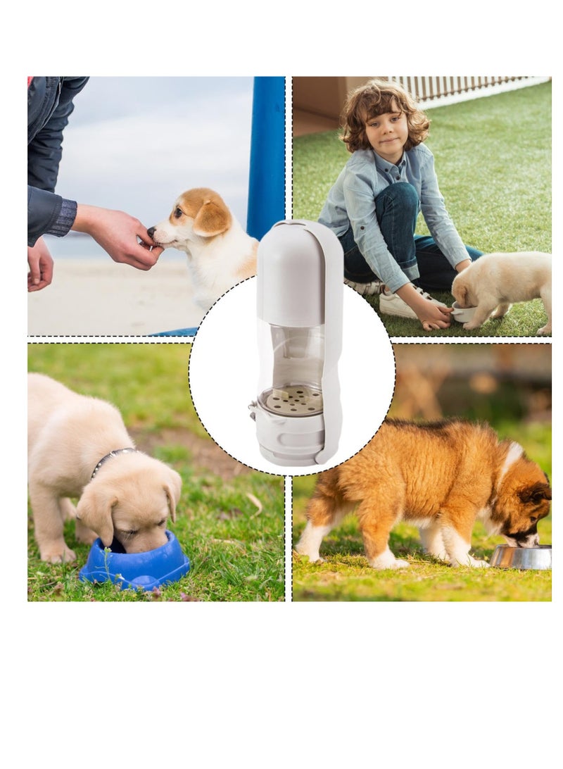 KASTWAVE Portable Dog Water Dispenser, Puppy Pet Travel Water Bowl, Activated Carbon Filter Removes Impurities and Odors, ABS Pet Water Dispenser, Leak Proof Pet Dog Travel Drinking Water Bottle, White  - Image 3