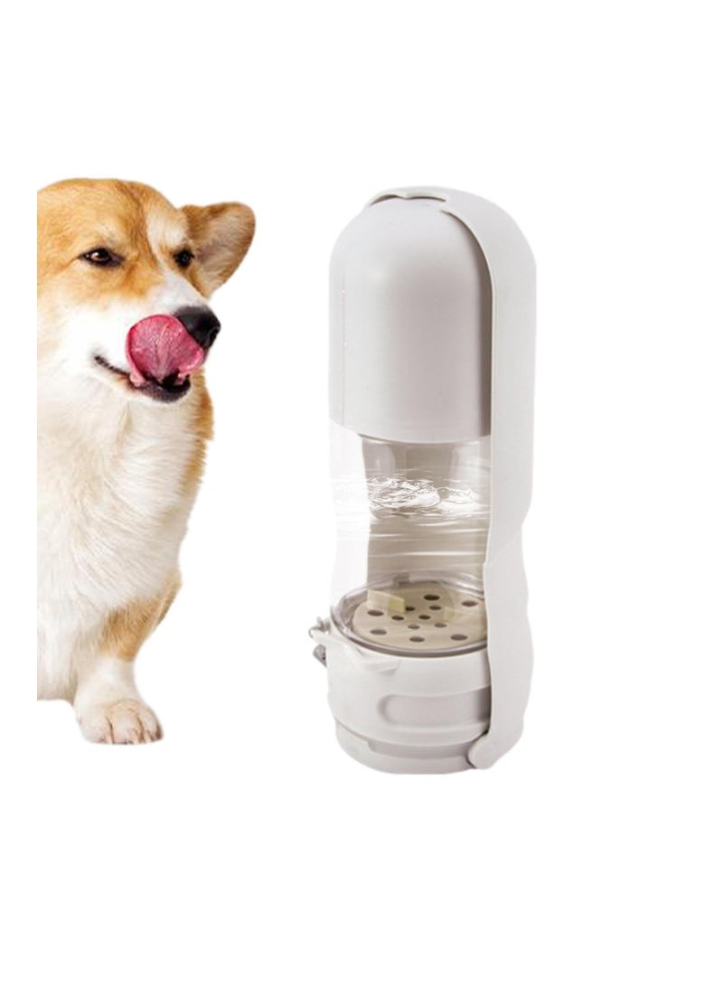 KASTWAVE Portable Dog Water Dispenser, Puppy Pet Travel Water Bowl, Activated Carbon Filter Removes Impurities and Odors, ABS Pet Water Dispenser, Leak Proof Pet Dog Travel Drinking Water Bottle, White  - Image 5