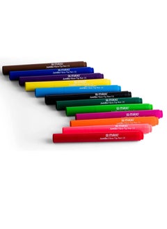 Maxi 12-Piece Jumbo Washable Felt Pens Multicolour  - Image 2