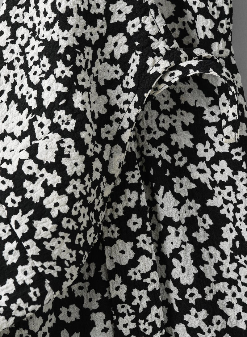 Jelliene Girls Woven Polyester Floral Midi Dress  - Image 3