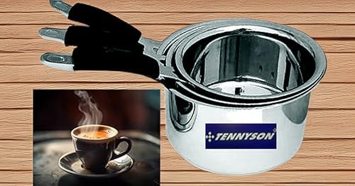 TENNYSON طقم 3 مقالي صلصة صغيرة من الفولاذ المقاوم للصدأ TENNYSON سعة 20 جرام بدون غطاء - Image 1