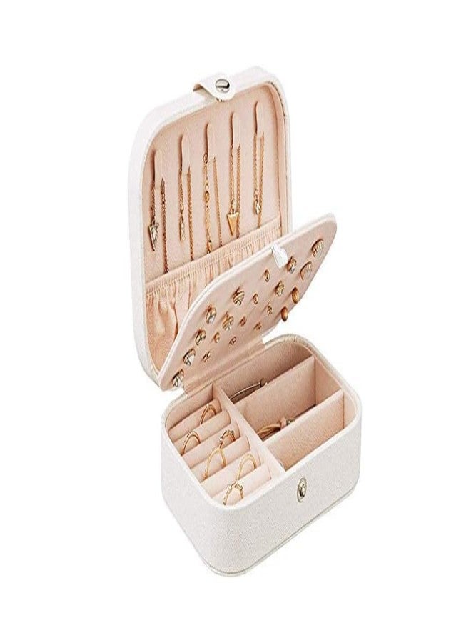 JAGDIV Jewellery Organiser MultiLayer PU Leather Portable Storage Box Case with Dividers Container for Rings, Earrings, Necklace Home Organizer - Image 1