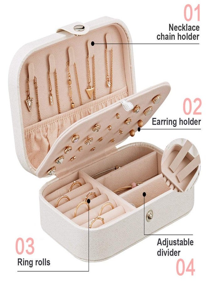 JAGDIV Jewellery Organiser MultiLayer PU Leather Portable Storage Box Case with Dividers Container for Rings, Earrings, Necklace Home Organizer - Image 2