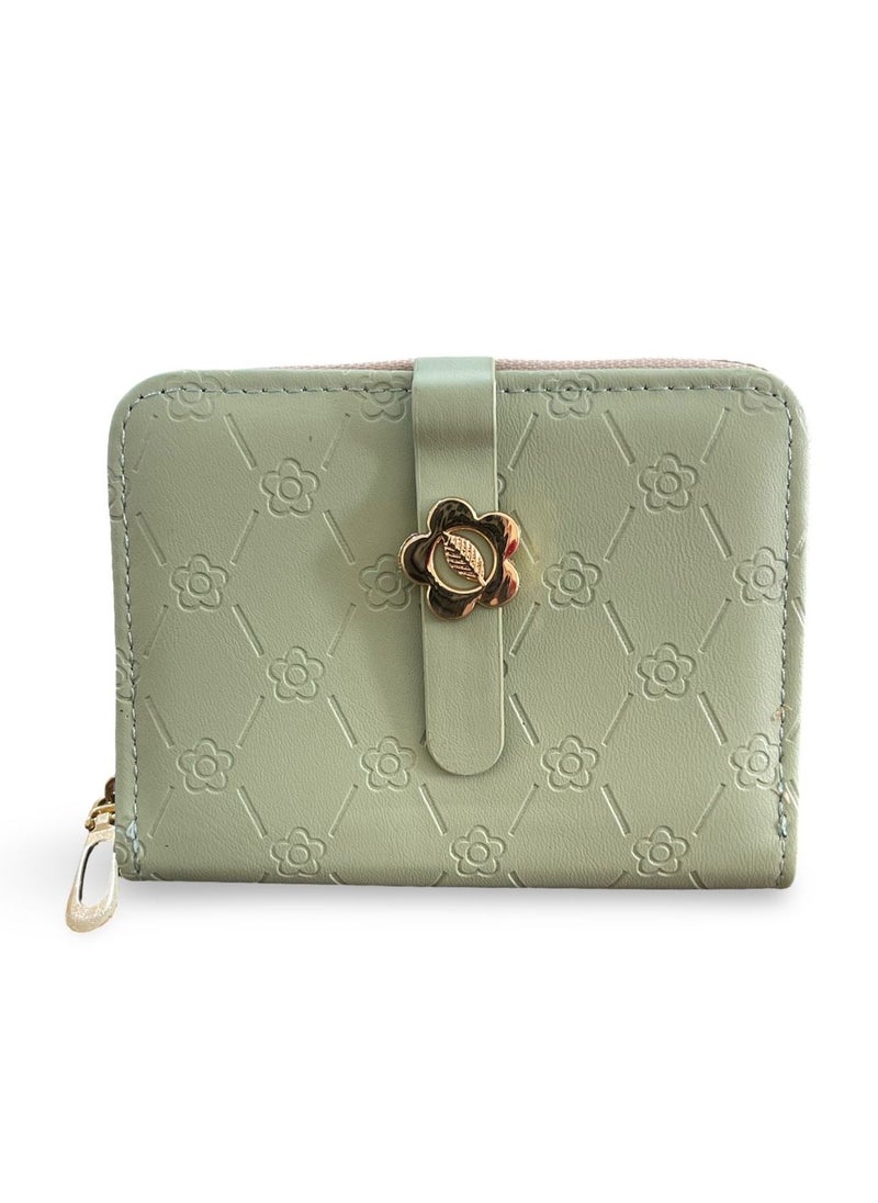 Stylish and functional wallet WA-16-MINT GREEN
