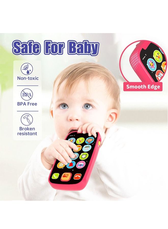 BAYBEE Electronic Learning Toys Mobile Phone Toys for Kids Cell Phone Toy with Number Alphabets Animals Sound Toy Learning Educational Toy Musical Toy Mobile Toys for Baby Toddlers 2+Years Boys Girls Assorted Colors - Image 5